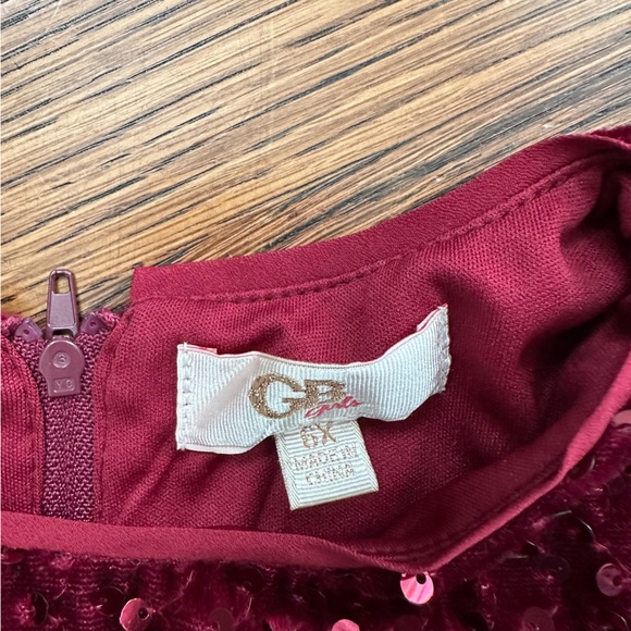 NWT: Kids’ maroon sequin dress - Picture 2 of 2